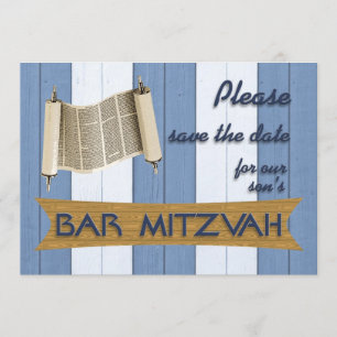Save The Date Économies de Mitzvah de barre la date