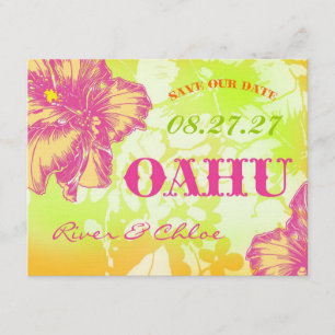 Save The Date Économies d'OAHU la date
