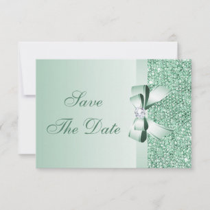 Save The Date Économies en bon état de paillettes, d'arc et de