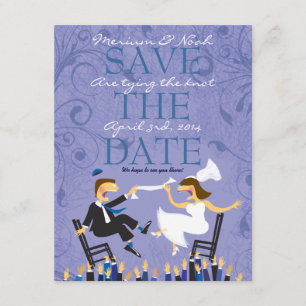 Save The Date Économies juives de mariage de danse de chaise de