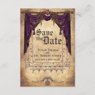 Save The Date Économies médiévales de mariage l'invitation de
