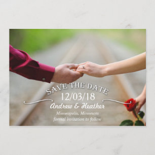 Save The Date Économies simples de mariage de remous la date