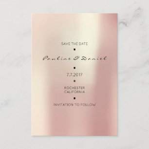 Save The Date Économisez Au Minimum La Date Rose Rose Or Blush