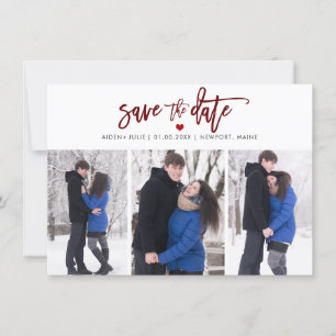 Save The Date Écriture manuscrite moderne couleur DIY PixDezines