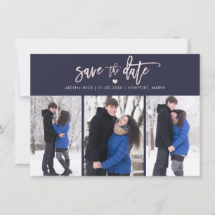 Save The Date Écriture manuscrite moderne rose blush PixDezines