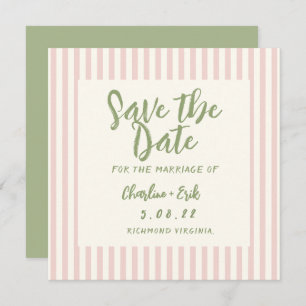 Save The Date Écriture manuscrite Retro Mariage Enregistrer la d