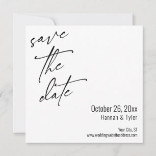 Save The Date Écriture manuscrite simple et élégante Typographie