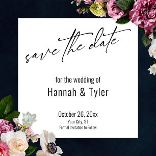 Save The Date Écriture manuscrite simple et élégante Typographie