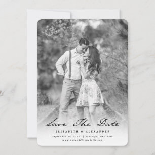 Save The Date Écriture manuscrite vintage calligraphie photo de
