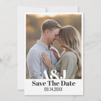 Save The Date Editable Modern Bold Enregistrer la date avec une 
