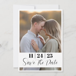 Save The Date Editable Modern Bold Enregistrer la date avec une 