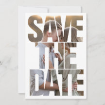 Editable Modern Bold Enregistrer la date Espace né