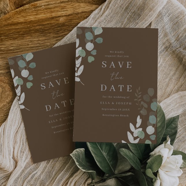 Save The Date Élégance de mariage verdoyant divin (Créateur téléchargé)
