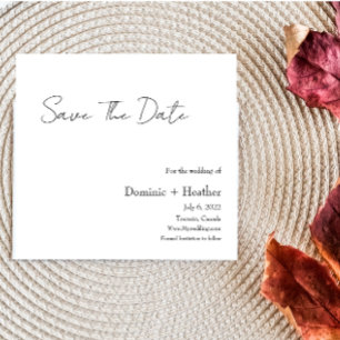 Save The Date Élégance minimaliste CHIC