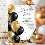 Save the Date Elegant 50th Birthday Invitation<br><div class="desc">Create your own Save the Date Elegant 50th Birthday Invitation! Personalize this design with your own text. You can further customize this design by selecting the "Edit Details" button if desired.</div>