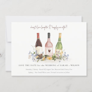 Save The Date Elégant Fleur sauvage encourage à aimer les boutei