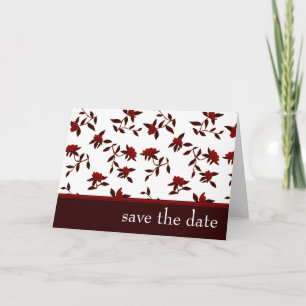 save the date : elegant floral : announcement
