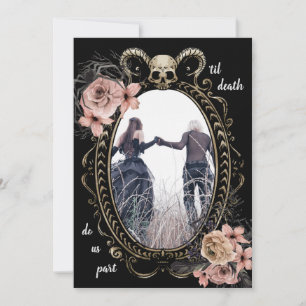 Save The Date Élégant jusqu'à la mort Do Us Part gothique Enregi