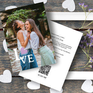 Save The Date Élégant Lilac Heart Photo Fancy Love Mariage