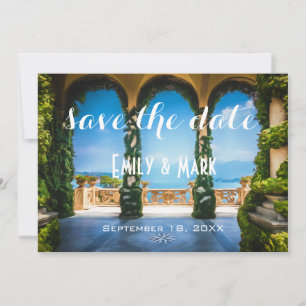 Save The Date Élégant Mariage Arches d'Italie Enregistrer la dat