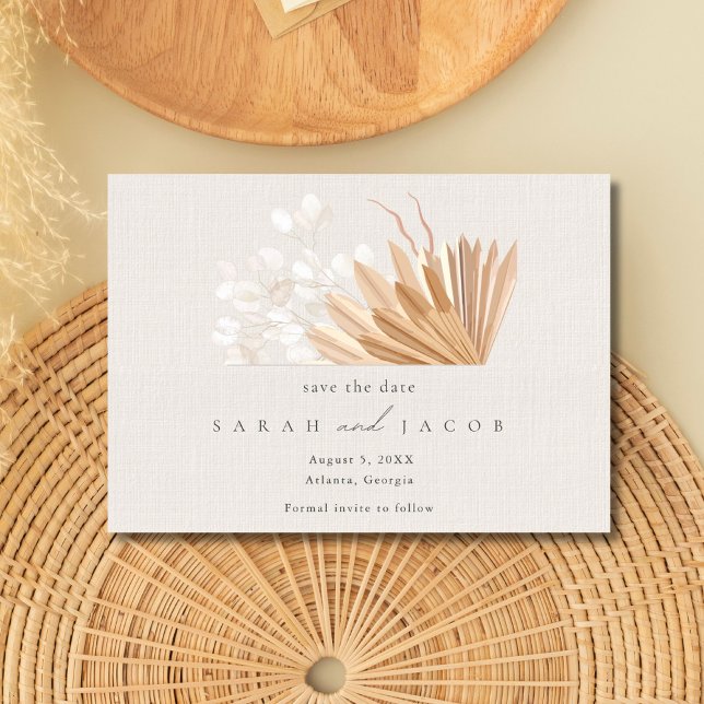Save The Date Elegant Mariage Boho (Elegant Boho Wedding Save the Date)