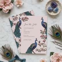 Élégant Mariage de paon flou