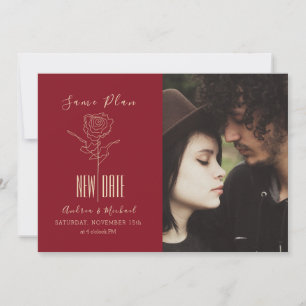 Save The Date Élégant Mariage différé de script moderne