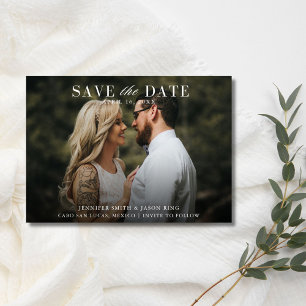 Save The Date Élégant Mariage photo