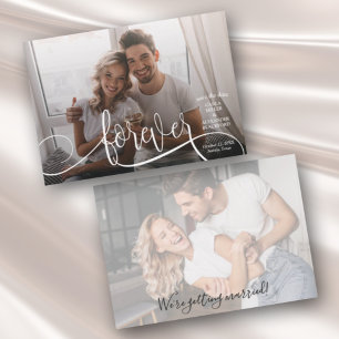 Save The Date Élégant mariage photo Enregistrer la date