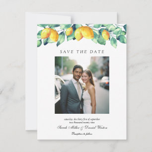 Save The Date Élégant Mariage photo Toscane