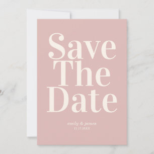 Save The Date Élégant mariage rétro Enregistrer la date