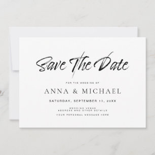 Save The Date Élégant minimaliste Mariage