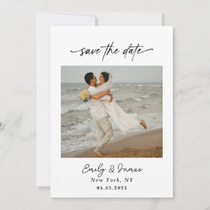 Save The Date Élégant minimaliste Moderne Chic unique