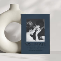 Elégant Photo moderne Marine Blue Winter Wedding