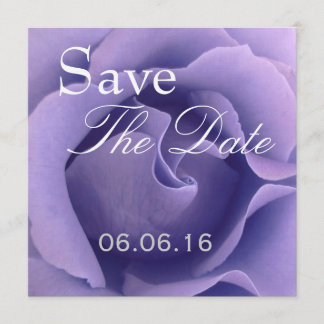 Save The Date Elégant PURPLE Rose mariage Enregistrer la date In