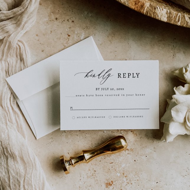 Save The Date Elegant RSVP - Austin Card  (Créateur téléchargé)