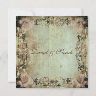 Save The Date Élégant Shabby Chic Floral Enregistrer La Date