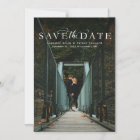 Save the date elegant vertical photo