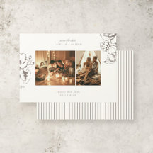 Élégant Vintage Jardin Floral Mariage photo