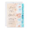 Save The Date Elegant Watercolor Beach Painting