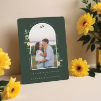 Élégante Arche de citron floral vert photo