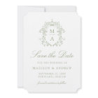 Élégante Chinoiserie verte Victorian Floral Mariag