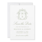 Élégante Chinoiserie verte Victorian Floral Mariag