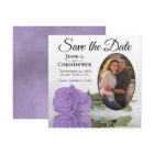 Élégante Lavande violet Rose et Mariage photo oval