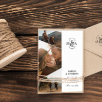 Élégantes Photos de Mariage Asymétriques à Monogra