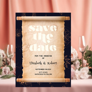 Save The Date Élément Mystique Céleste Halloween Enregistrer La 