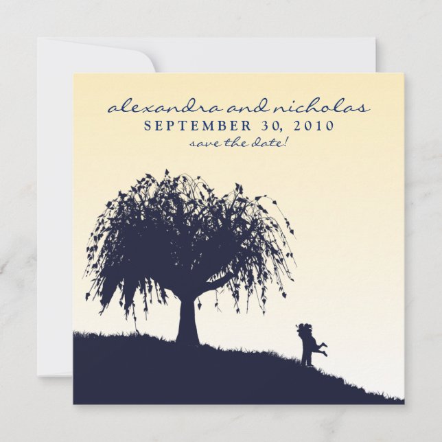 Save The Date Embrasse engagée Enregistrer la date de l'annonce  (Devant)