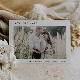 Save The Date EMELIA Boho Photo tendance minimaliste Mariage uni