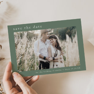Save The Date EMELIA Photo Modern Mountain Sage Simple Mariage