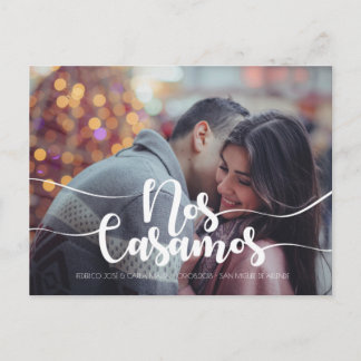 Save the Date en Español, Spanish Save the Date Announcement Postcard